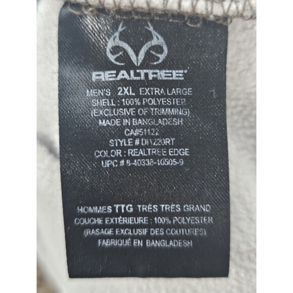 RealTree Hoodie Pullover Edge Men’s Size 2XL Hunting Camo - Picture 7 of 11